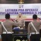 Polda Sulteng, Latihan Pra Operasi (Latpraops) Operasi Keselamatan Tinombala 2026 di Rupatama Lantai II Polda Sulteng, Rabu 28/01/2026.