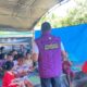Tim Psikologi Biro SDM Polda Sulawesi Tengah memberikan pendampingan psikososial kepada anak-anak warga terdampak gempa bumi di Desa Kamarora B, Kabupaten Sigi, Sabtu (20/6/2026).
