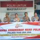 Tim penilai Lomba Kebersihan Mako Polri jajaran Polres Tojo Una-Una berfoto bersama di Satuan Lalu Lintas (Satlantas) saat melakukan penilaian hari pertama, Rabu (24/6/2026).
