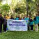 Jajaran pegawai BPJS Ketenagakerjaan Kantor Cabang Tojo Una Una berpose bersama usai melaksanakan kegiatan Employee Volunteering berupa penanaman pohon di Kebun Tumbuo, Desa Padang Tumbuo, Jumat (19/6/2026).