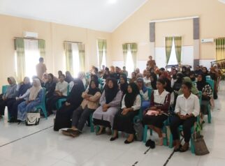Suasana pertemuan teknis pengelolaan Dana Bantuan Operasional Afirmasi Tahun 2026 yang digelar Bidang PAUDNI Dinas Pendidikan dan Kebudayaan Kabupaten Tojo Una-Una, Senin (8/6/2026).