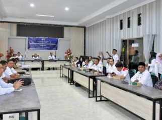 Pemkab Touna dan Disnakertrans Sulteng gelar rapat Fasilitasi Penanganan Permasalahan Transmigrasi Tahun 2026. (Foto: Pemkab Touna)