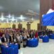 Wakil Bupati Tojo Una-Una Surya Lapasiri memberikan sambutan sekaligus membuka secara resmi Rapat Kerja Pendidikan Wilayah Kecamatan Ampana Kota di Gedung Hotel Ananda, Rabu (17/6/2026).
