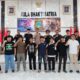 Dokumentasi bersama para peserta, panitia, dan pejabat Polres Tojo Una-Una di Aula Bhakti Satria, Sabtu (20/6/2026), pada pembukaan Turnamen Mobile Legends Kapolres Touna Cup.