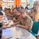 (Foto: Rahmawati Tane) Suasana kegiatan Ngibar atau Ngisi Bareng Data Sensus Ekonomi 2026 yang berlangsung di Halaman Kantor Bupati Tojo Una Una, Senin (6/7/2026).