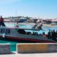 Tampak kapal cepat Speedboat Numa 02 Express sedang bersandar di Pelabuhan Ampana, Kabupaten Tojo Una-Una, Kamis (2/7/2026), usai diresmikan pengoperasian perdananya oleh Pemerintah Daerah.