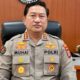 Kabid Humas Polda Sulawesi Tengah Kombes Pol Achmad Muhaimin saat memberikan keterangan resmi terkait pelaksanaan rotasi dan mutasi sebanyak 229 personel jajaran Polda Sulteng