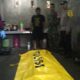 Petugas kepolisian melakukan penanganan di lokasi ditemukannya jenazah seorang Anak Buah Kapal berinisial YLN (37) di Desa Labuan, Kecamatan Ratolindo, Kabupaten Tojo Una-Una, Jumat (21/8/2026).
