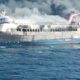 KM Mutiara Sentosa 2 kebakaran di perairan Sumenep, Madura. (Foto: ist)