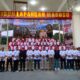 Foto bersama seluruh peserta Bhayangkara Poso Overland 2026, Pasukan Paskibraka, dan jajaran pejabat terkait di Tribun Lapangan Maroso, Sabtu (8/8/2026).