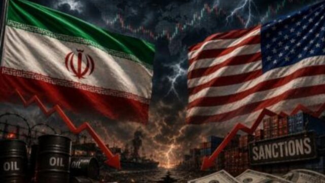 Amerika Serikat memberlakukan sanksi ekonomi besar-besaran terhadap Iran (Foto: AI)