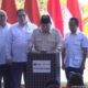 Presiden Prabowo Subianto meresmikan dimulainya proyek Pembangkit Listrik Tenaga Surya (PLTS) 100 GWp (foto: Sekretariat Presiden)