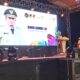 Bupati Tojo Una-Una, Ilham Lawidu, SH., menyampaikan sambutan pada pembukaan resmi Festival Budaya Bakulupi 2026 di Lapangan Sepak Bola Kelurahan Bailo Baru, Kecamatan Ampana Kota, Sabtu (12/9/2026) malam.