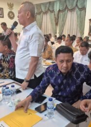 Keterangan: Bupati Tojo Una-Una, Ilham Lawidu, saat mengikuti Rapat Koordinasi Program Khusus Pemerintah untuk Pengembangan Bioetanol yang berlangsung di Jakarta, Senin (21/9/2026).