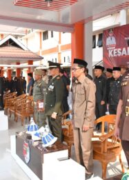 Suasana khidmat pelaksanaan Upacara Peringatan Hari Kesaktian Pancasila Tahun 2026 di halaman Kantor Bupati Tojo Una-Una, Kamis (1/10/2026).