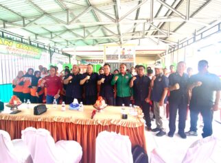Suasana pelaksanaan Penyuluhan Hukum dan Fasilitasi Pendampingan Bantuan Litigasi bagi tahanan di Aula Lapas Kelas IIB Ampana, Sabtu (3/10/2026).