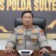 Kabidhumas Polda Sulawesi Tengah, Kombes Pol Achmad Muhaimin, memberikan keterangan pers terkait dugaan penyalahgunaan BBM bersubsidi di Kabupaten Banggai, Jumat (9/10/2026).