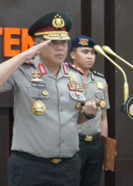 Kapolda Sulawesi Tengah, Irjen Pol Rizal Irawan, saat memberikan arahan strategis kepada jajaran Polda Sulteng terkait pemberantasan peredaran gelap narkoba, Jumat (16/10/2026).